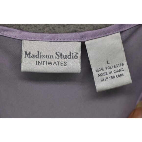 Madison Studio Intimates Purple Embroidered Beaded Slip Dress-Size Large-Fairy - Picture 7 of 12